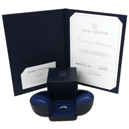 HARRY WINSTON ハリーウィンストン Pt950プラチナ トリスト・ワンロウ・バンド リング・指輪 WBDPRD1RTST ダイヤモンド 10号 4.7g レディース【中古】【美品】