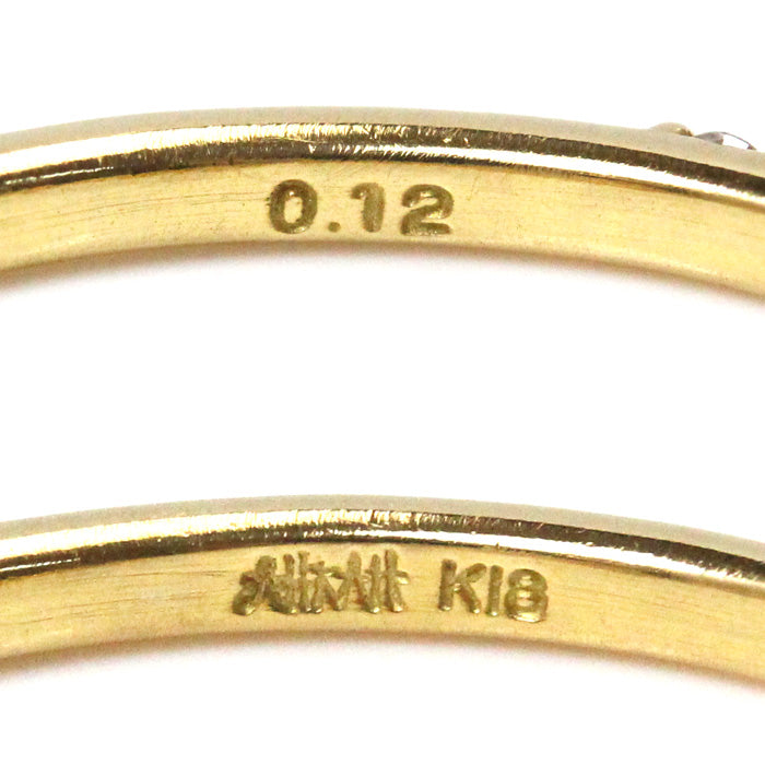 AHKAH アーカー K18YG イエローゴールド ドゥーズブリエ ダイヤ リング・指輪 AK0948010200 ダイヤモンド0.12ct 8号 1.2g【中古】