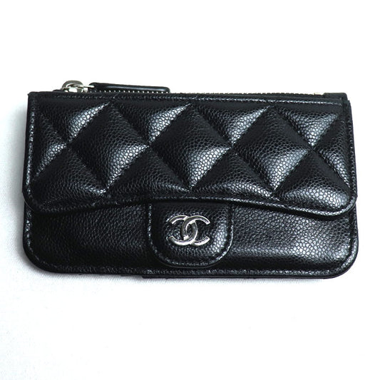 CHANEL シャネル クラシック ライン カードケース コインケース ブラック AP2570 レディース【中古】