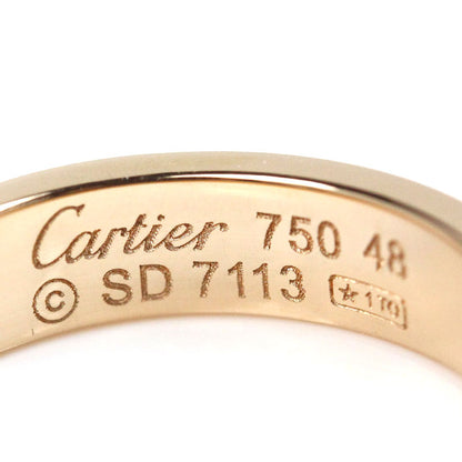 CARTIER カルティエ K18PG ピンクゴールド ミニラブ 1P ダイヤ リング・指輪 B4050748 ダイヤモンド 8号 48 4.2g レディース【中古】【美品】