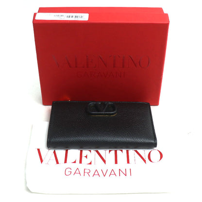 Valentino Garavani ヴァレンティノ・ガラヴァーニ Vロゴ コインケース ブラック 2W2P0T46RQR_0NO カードホルダー レディース【中古】【極美品】