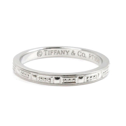 TIFFANY&Co. ティファニー Pt950プラチナ レガシー リング・指輪 17.5号 5.4g メンズ【中古】【美品】