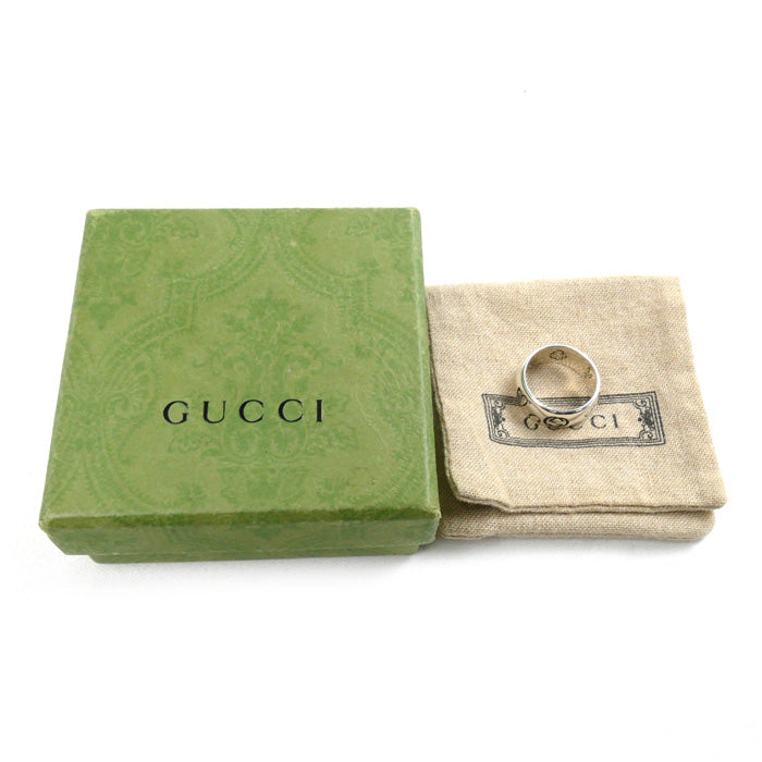 GUCCI グッチ シルバー925 ブラインドフォーラブ リング・指輪 18号 8.7g メンズ【中古】