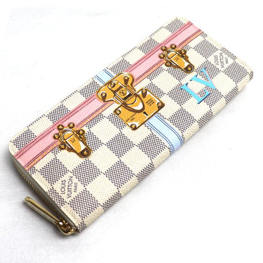 LOUIS VUITTON ルイ・ヴィトン ポルトフォイユクレマンス 長財布 ラウンドファスナー マルチカラー N60109 CA1128 レディース【中古】【美品】