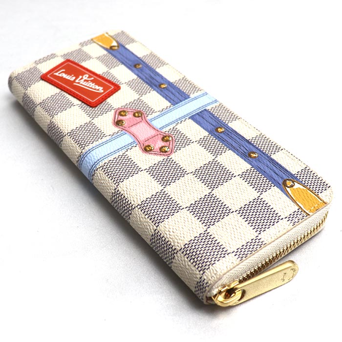 LOUIS VUITTON ルイ・ヴィトン ポルトフォイユクレマンス 長財布 ラウンドファスナー マルチカラー N60109 CA1128 レディース【中古】【美品】