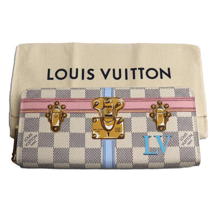 LOUIS VUITTON ルイ・ヴィトン ポルトフォイユクレマンス 長財布 ラウンドファスナー マルチカラー N60109 CA1128 レディース【中古】【美品】