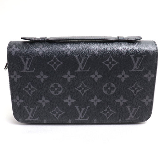 LOUIS VUITTON ルイ・ヴィトン ジッピーXL 長財布 ラウンドファスナー モノグラム・エクリプス ブラック M61698 IC【中古】