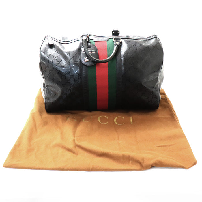 GUCCI グッチ 500 by GUCCI FIATコラボレーション ボストンバッグ ブラック 269375 GGインプリメ ユニセックス【中古】