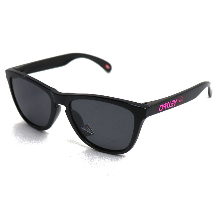 OAKLEY オークリー FROGSKINS フロッグスキン サングラス ブラック ピンク OO9245‐D754 ユニセックス 54□17 138 FRAGMENTxOAKLEY  【中古】