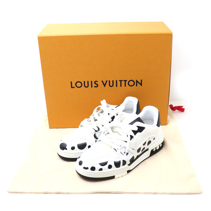 LOUIS VUITTON ルイ・ヴィトン × YK LV トレイナー・ライン スニーカー ホワイト ブラック 1AB8JJ MS1212 
3 レディース【中古】【美品】