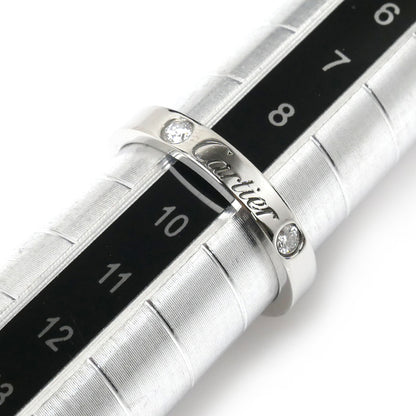 CARTIER カルティエ Pt950プラチナ エングレーブド リング・指輪 B4077849 ダイヤモンド 9号 49 4.4g レディース【中古】【美品】