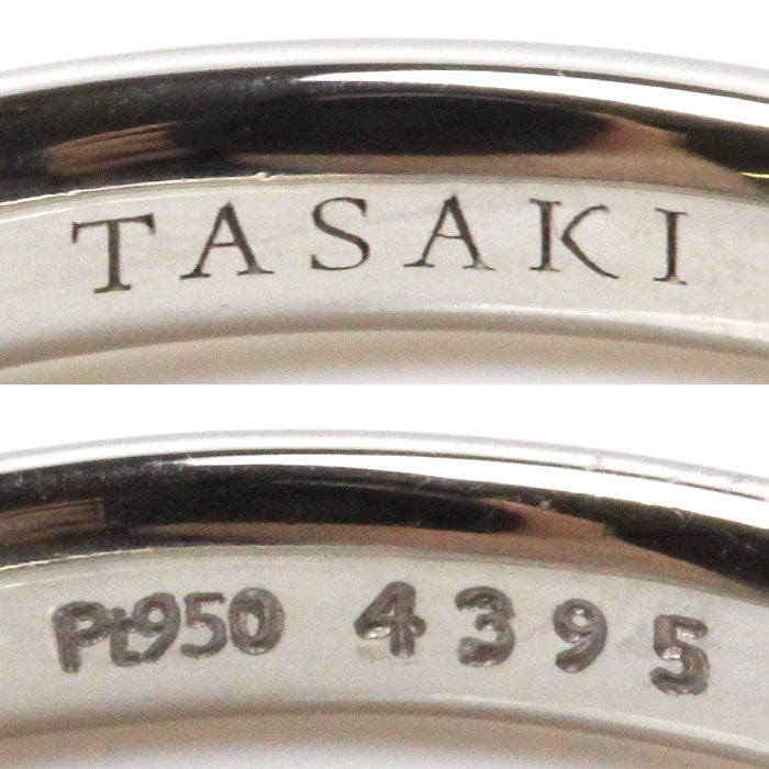 TASAKI タサキ Pt950プラチナ ピアチェーレ ライン 27 リング・指輪  RK-4395-PT950 17号 4.5g レディース【中古】