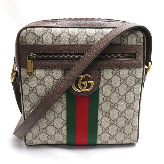 GUCCI グッチ オフィディア GG スモール メッセンジャー ショルダーバッグ ブラウン 547926 96IWT 8745 ユニセックス【中古】【極美品】