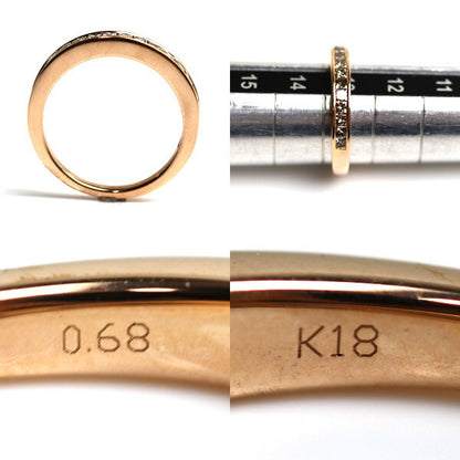 K18PG ピンクゴールド リング・指輪 ダイヤモンド0.68ct 13号 3.5g MR4233 レディース【中古】