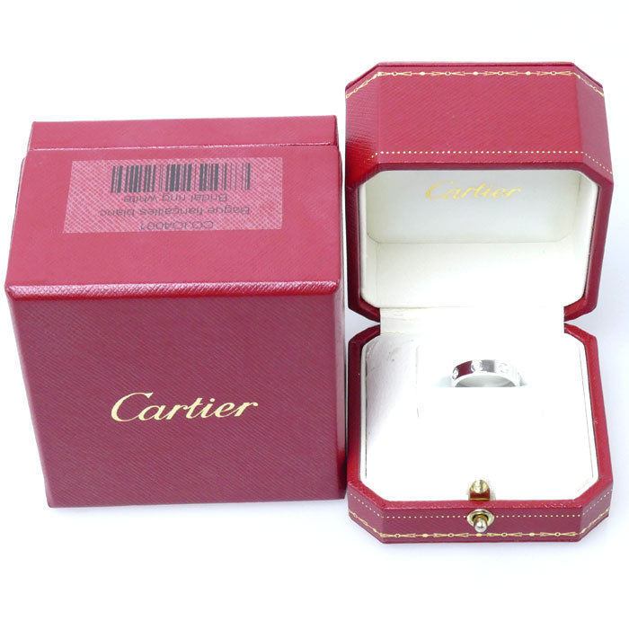 CARTIER カルティエ K18WG ホワイトゴールド ミニラブ フルダイヤ リング・指輪 B4050647 ダイヤモンド 7号 47 4.1g レディース【中古】【美品】