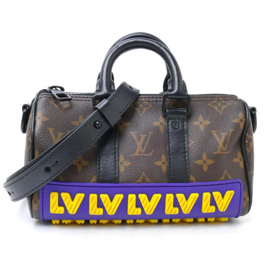 LOUIS VUITTON ルイ・ヴィトン ラバー キーポル XS 2Wayショルダーバッグ モノグラム ブラウン M45788 ICチップ レディース【中古】