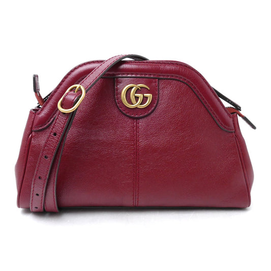 GUCCI グッチ リベル スモール キャットヘッド ショルダーバッグ レッド 524620 レディース【中古】【美品】