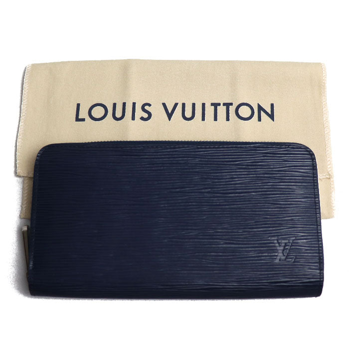 LOUIS VUITTON ルイ・ヴィトン ジッピーウォレット 長財布 ラウンドファスナー エピ ブルー アンディゴブルー M61873 ICチップ レディース【中古】