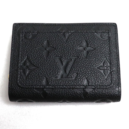 LOUIS VUITTON ルイ・ヴィトン ポルトフォイユクレア 二つ折り財布 アンプラント ブラック M80151 ICチップ レディース【未使用】【買取品】