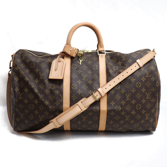 LOUIS VUITTON ルイ・ヴィトン キーポルバンドリエール55 ボストンバッグ モノグラム ブラウン M41414 FL0092 ユニセックス【中古】