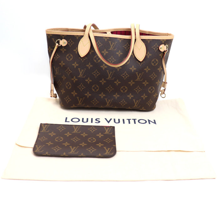 LOUIS VUITTON ルイ・ヴィトン ネヴァーフルPM トートバッグ モノグラム ブラウン ビヴォワンヌ M41245 ICチップ レディース【中古】【極美品】