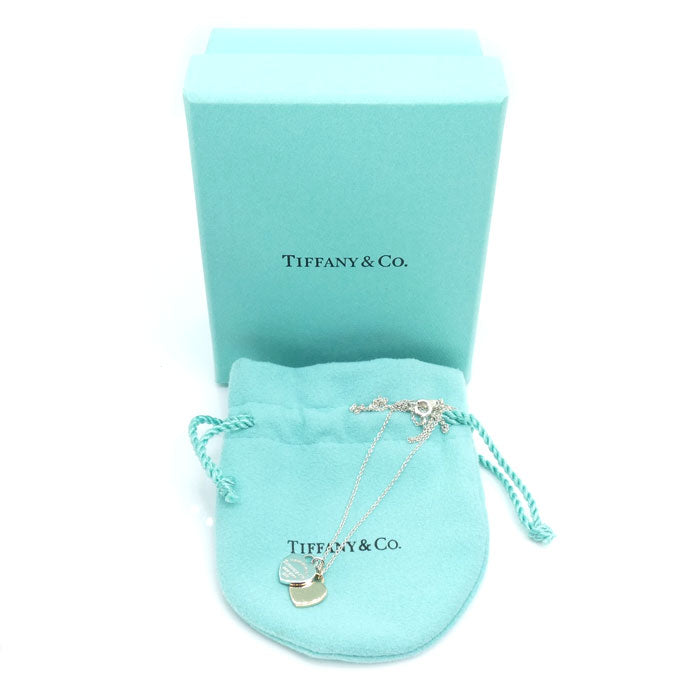 TIFFANY&Co. ティファニー SV925/K18PG ミニハートタグ ネックレス 3.3g 41cm レディース【中古】