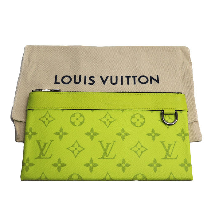 LOUIS VUITTON ルイ・ヴィトン ポシェットディスカバリーPM ポーチ タイガラマ  イエロー ジョーヌ M30281 SP2119 メンズ【中古】