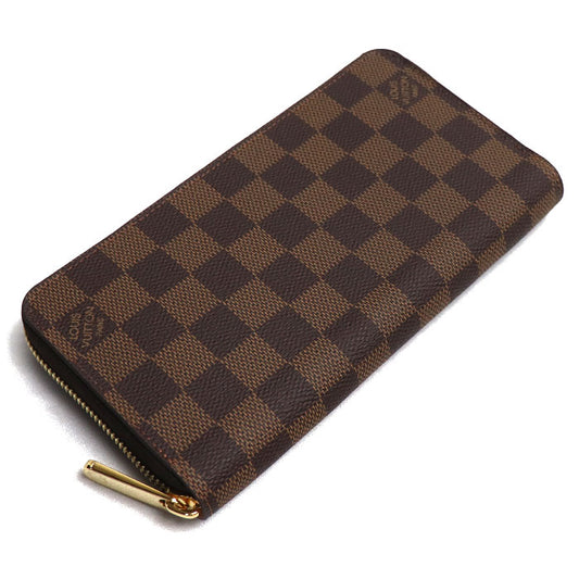 LOUIS VUITTON ルイ・ヴィトン ジッピーウォレット 長財布 ラウンドファスナー ダミエ ブラウン N60046 ICチップ レディース【未使用】【買取品】