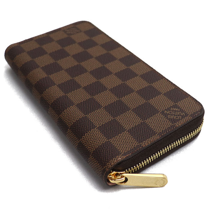 LOUIS VUITTON ルイ・ヴィトン ジッピーウォレット 長財布 ラウンドファスナー ダミエ ブラウン N60046 ICチップ レディース【未使用】【買取品】