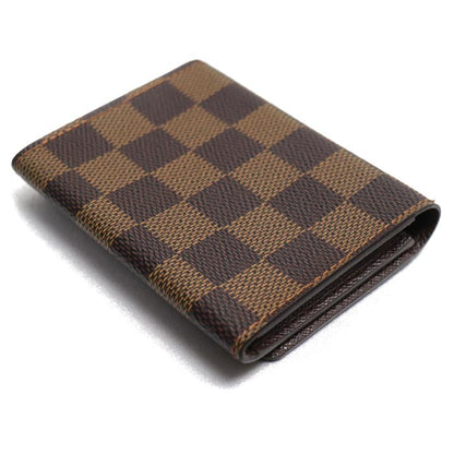 LOUIS VUITTON ルイ・ヴィトン アンヴェロップ カルト ドゥ ヴィジット カードケース ダミエ N62920 CA1016 ユニセックス【中古】