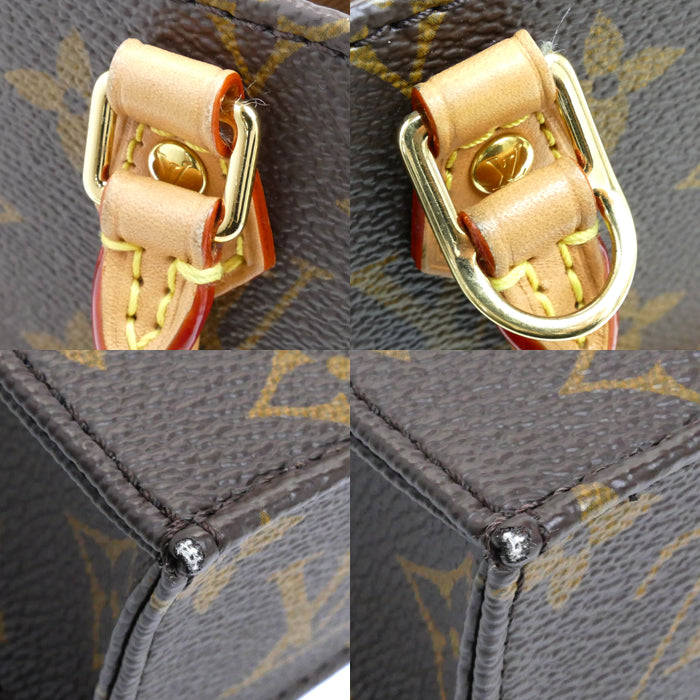 LOUIS VUITTON ルイ・ヴィトン プティット サックプラ 2Wayショルダーバッグ モノグラム ブラウン M69442 ICチップ レディース【中古】