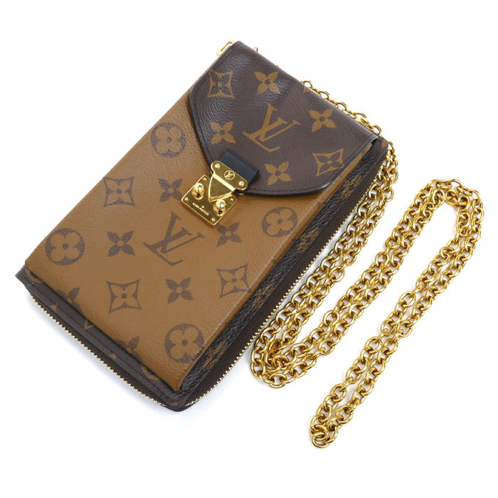 LOUIS VUITTON ルイ・ヴィトン バーティカル ジッピーウォレット・メティス  長財布 ラウンドファスナー モノグラムリバース M80731 ICチップ レディース【中古】