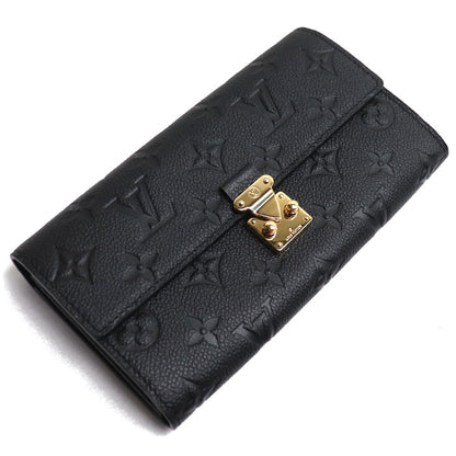 LOUIS VUITTON ルイ・ヴィトン ポルトフォイユサラ メティス 長財布 アンプラント ブラック M82638 ICチップ レディース【中古】【極美品】