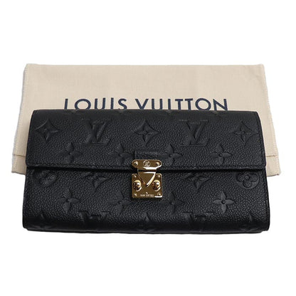 LOUIS VUITTON ルイ・ヴィトン ポルトフォイユサラ メティス 長財布 アンプラント ブラック M82638 ICチップ レディース【中古】【極美品】