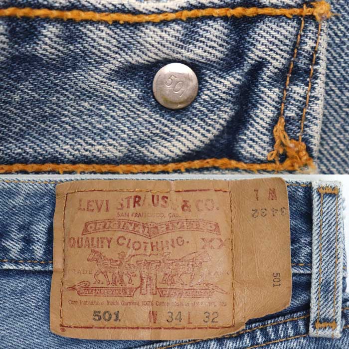 Levi's リーバイス 501  1997年製 デニムパンツ ライトブルー W34 L32 メンズ【中古】