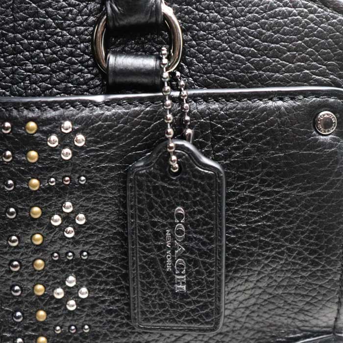 COACH コーチ バンダナ スタッズ マーサー サッチェル24 2Wayショルダーバッグ ブラック 55634 レディース – 古恵良質店