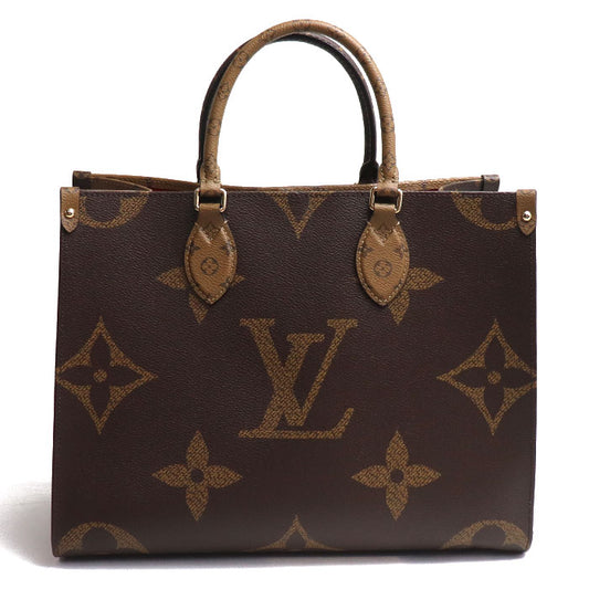 LOUIS VUITTON ルイ・ヴィトン オンザゴーMM トートバッグ モノグラムリバース M45321 ICタグ レディース【中古】【美品】