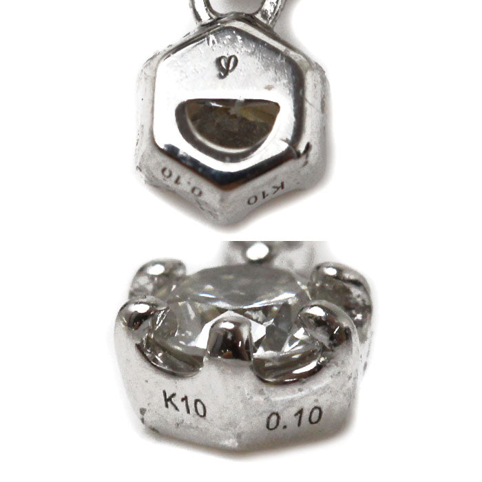 I-PRIMO アイプリモ K10WG ホワイトゴールド ネックレス ダイヤモンド0.10ct 0.7g 40cm レディース – 古恵良質店