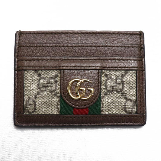 GUCCI グッチ オフィディア カードケース GGスプリーム ブラウン 523159 レディース【中古】【美品】