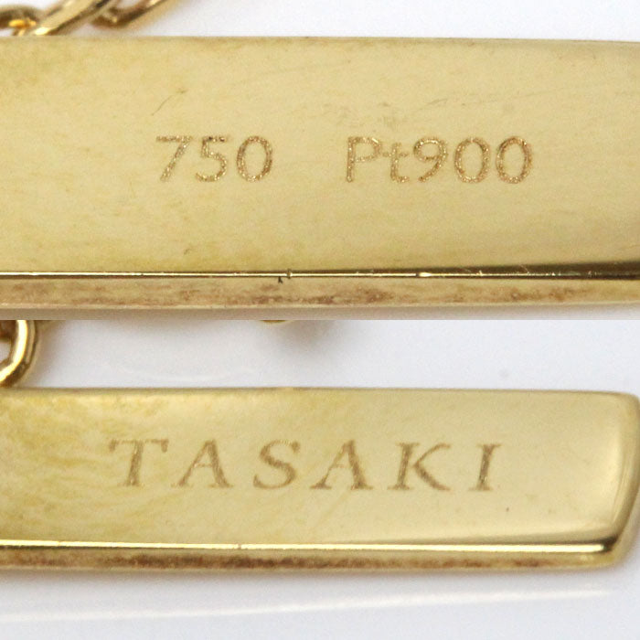 TASAKI タサキ K18YG イエローゴールド Pt900プラチナ リキッド ...