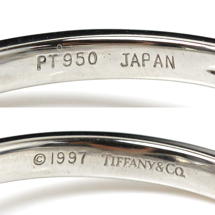 TIFFANY&Co. ティファニー Pt950プラチナ ビクトリア リング・指輪 ダイヤモンド 11号 3.1g レディース【中古】【美品】