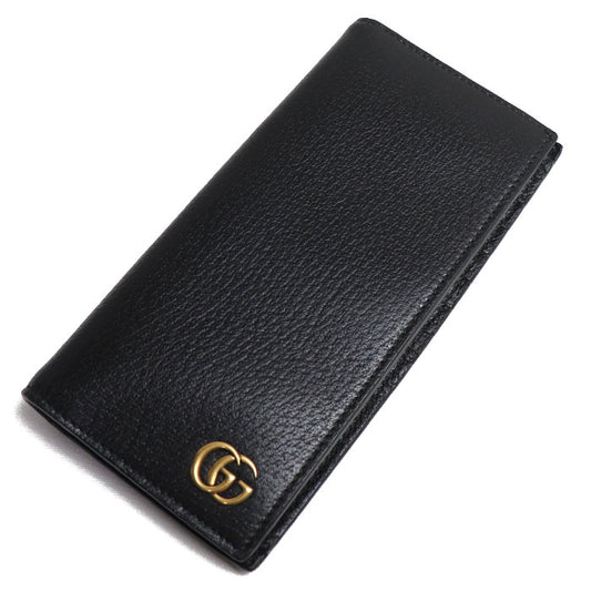 GUCCI グッチ GGマーモント ロングウォレット 長財布 ブラック 428740 メンズ【中古】