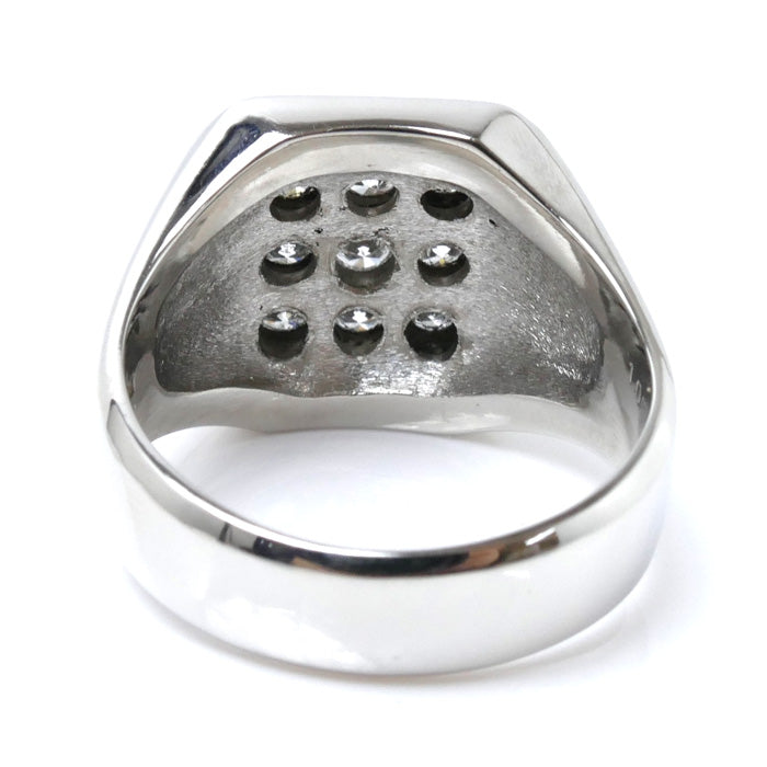 Pt900プラチナ リング・指輪 ダイヤモンド1.00ct 17.5号 16.9g メンズ【中古】【美品】