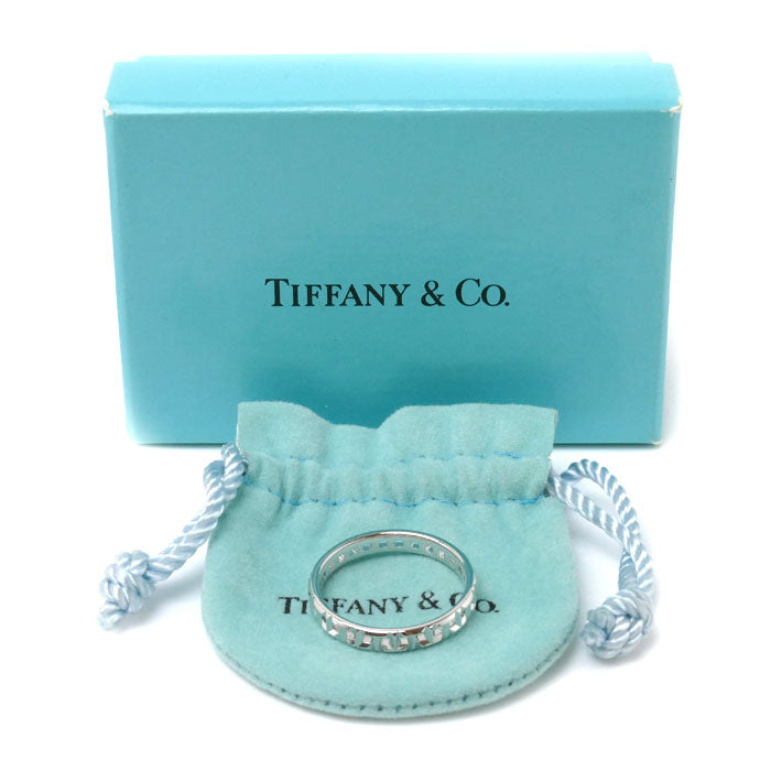 TIFFANY&Co. ティファニー K18WG ホワイトゴールド Tトゥルー ナロー リング・指輪 62508469 20号 3.8g ユニセックス【中古】【美品】