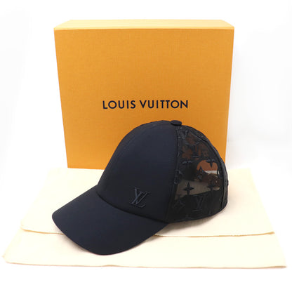 LOUIS VUITTON ルイ・ヴィトン ベースボール モノグラム メッシュ キャップ ブラック M77114 NX1221 L メンズ【未使用】【買取品】