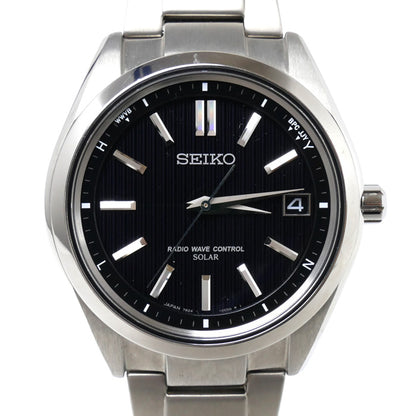 SEIKO セイコー ブライツ 腕時計 ソーラー シルバー SAGZ083/7B24-0BH0 電波 メンズ【中古】