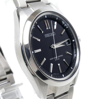 SEIKO セイコー ブライツ 腕時計 ソーラー シルバー SAGZ083/7B24-0BH0 電波 メンズ【中古】