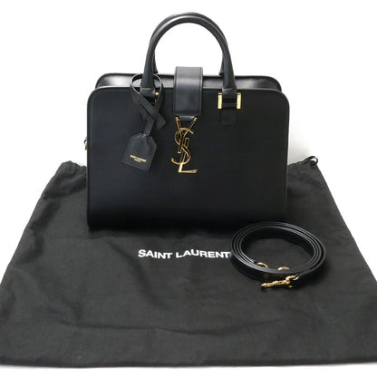 SAINT LAURENT サンローラン ベイビーカバス 2Wayショルダーバッグ ブラック 472466 DV700 1000 レディース【中古】【美品】