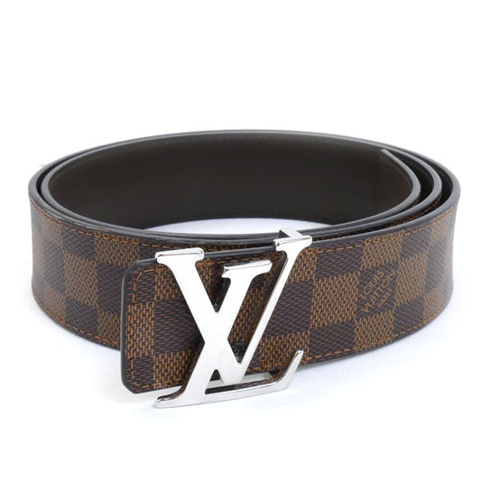 LOUIS VUITTON ルイ・ヴィトン LV イニシャル 40MM リバーシブル ベルト ダミエ ブラウン M0212T AC2271 メンズ【中古】