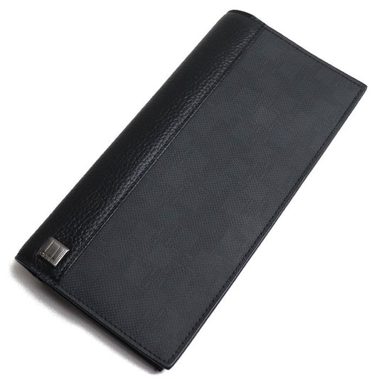 Dunhill ダンヒル ディーエイト 長財布 ブラック グレー L2F110Z メンズ【中古】【美品】